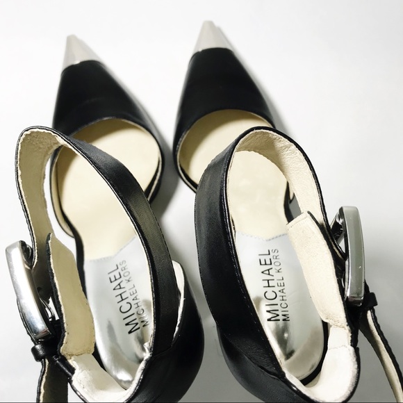 Michael Kors Zady Ankle Strap Pumps Pointed Toe - Picture 4 of 8